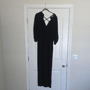 BCBGeneration Black Long Sleeve Jumpsuit -XS